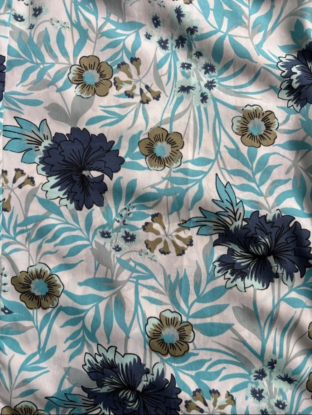 Women's Teal Bustier Floral Wide-Leg Jumpsuit Size S Cotton